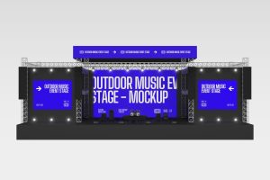 Outdoor Music Event Stage Mockup