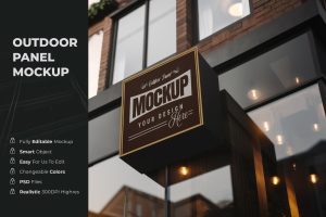 Outdoor panel mockup