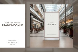 Outdoor Poster Frame Mockup