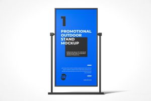Outdoor Stand Banner Mockup