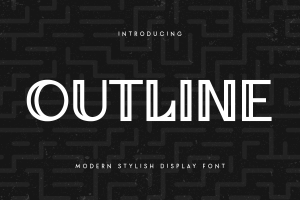 Outline – Modern Stylish Display Font