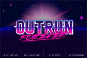 Outrun Forever – 2 in 1 Font Pack