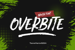 Overbite – Brush Font