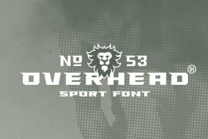 Overhead Typeface|Sport Font