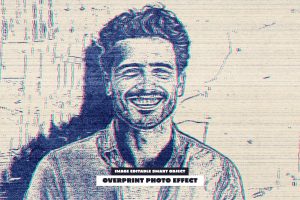 Overprint Photo Effect