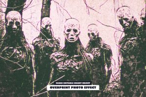 Overprint Photo Effect