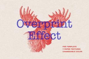Overprint Photoshop Effect