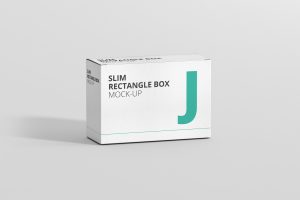 Package Box Mockup – Slim Rectangle