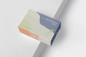Package Box Mockup – Slim Rectangle Shape