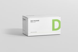 Package Box Mock-Up – Wide Rectangle