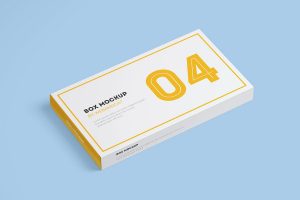 Package Box Mock-up: Flat Rectangle Box