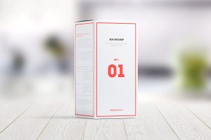 Package Box Mock-up: Rectangle box