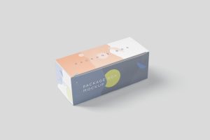 Package Box Mock-Up Set – Wide Rectangle