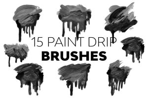 Paint Drip Brushes