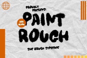 Paint Rough – Rough Brush Font