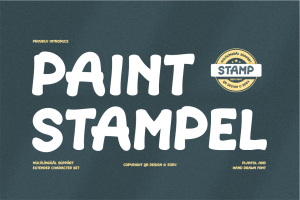 Paint Stampel – Chalk & Stamp Font