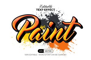 Paint Text Effect
