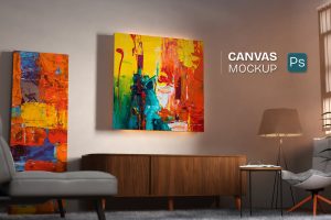 Painting Canvas Mockup
