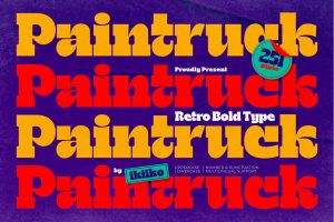 Paintruck – Retro Bold Font