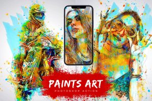 Paints Art Photoshop Action