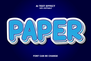 Paper 3d Text Effect