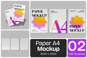 Paper A4 Mockup