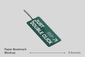 Paper Bookmark Mockup