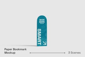 Paper Bookmark Mockup