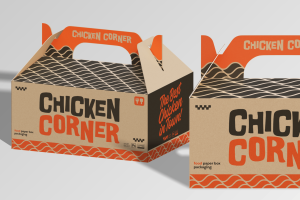 Paper Box Food Packaging Mockup