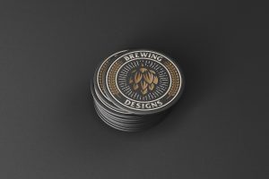 Paper Coaster Mockup