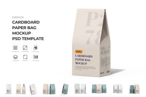Paper Coffee Bag Packaging Mockup
