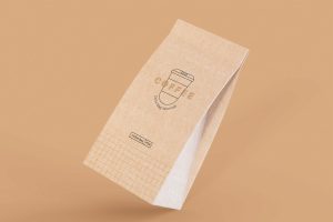Paper Coffee Bags Mockup.