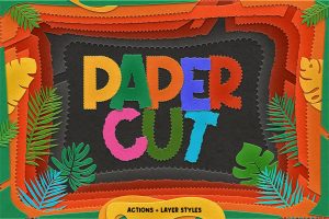 Paper Cutout Photoshop Action