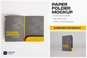 Paper Folder Mockup