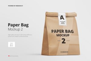 Paper Food Bag Mockup