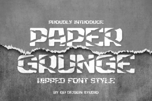 Paper Grunge –  Ripped & Sport Font