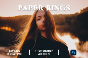Paper Rings Photoshop Action