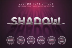 Paper Shadow – Editable Text Effect, Font Style