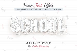 Paper Stickers Editable Text Effect, Graphic Style
