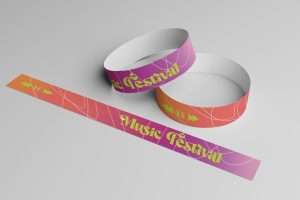 Paper Wristband Mockup