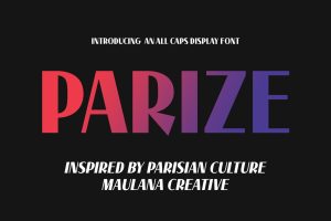 Parize Display Font