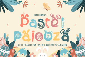 Pastel Palooza – Quirky Easter Display Font