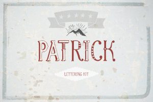 Patrick font & Lettering Kit