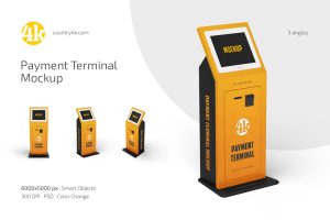 Payment Terminal Mockup Set
