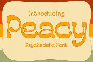 Peacy – Psychedelic Font