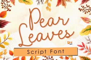 Pear Leaves – Autumn Script Font
