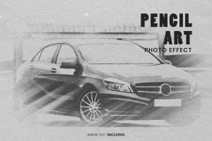 Pencil art photo effect for photoshop