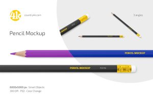 Pencil Mockup Set