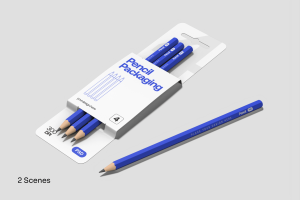 Pencil Packaging Mockup