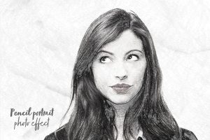 Pencil Portrait Photo Effect
